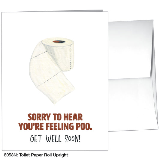 Toilet Paper Roll Upright, Greeting Card (8058N)