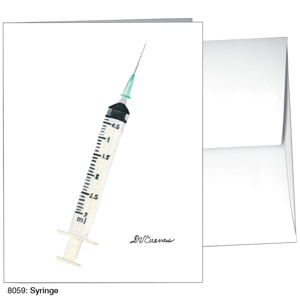 Syringe, Greeting Card (8059)
