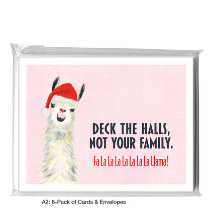 Llama Pink Nose, Greeting Card (8067JC)