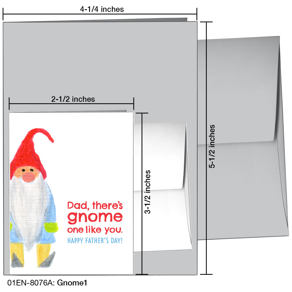 Gnome1, Greeting Card (8076A)