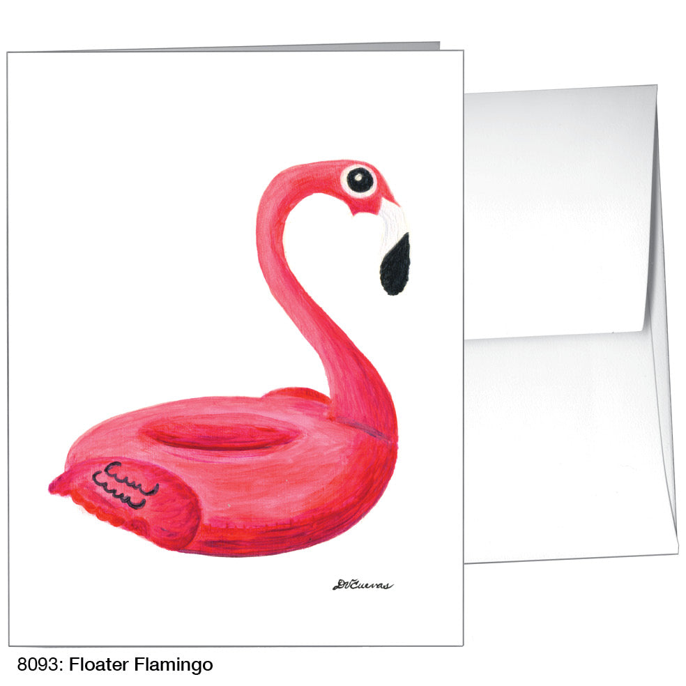 Floater Flamingo, Greeting Card (8093)