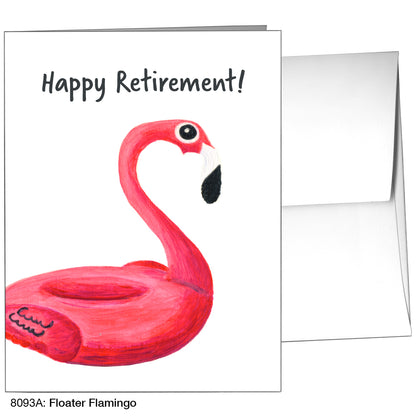 Floater Flamingo, Greeting Card (8093A)