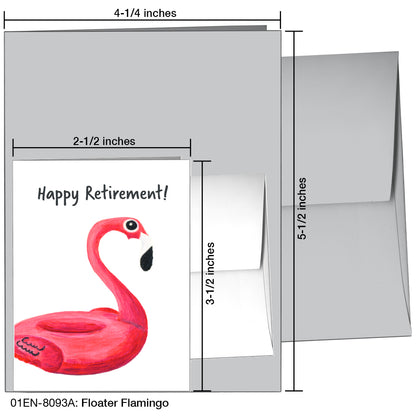 Floater Flamingo, Greeting Card (8093A)