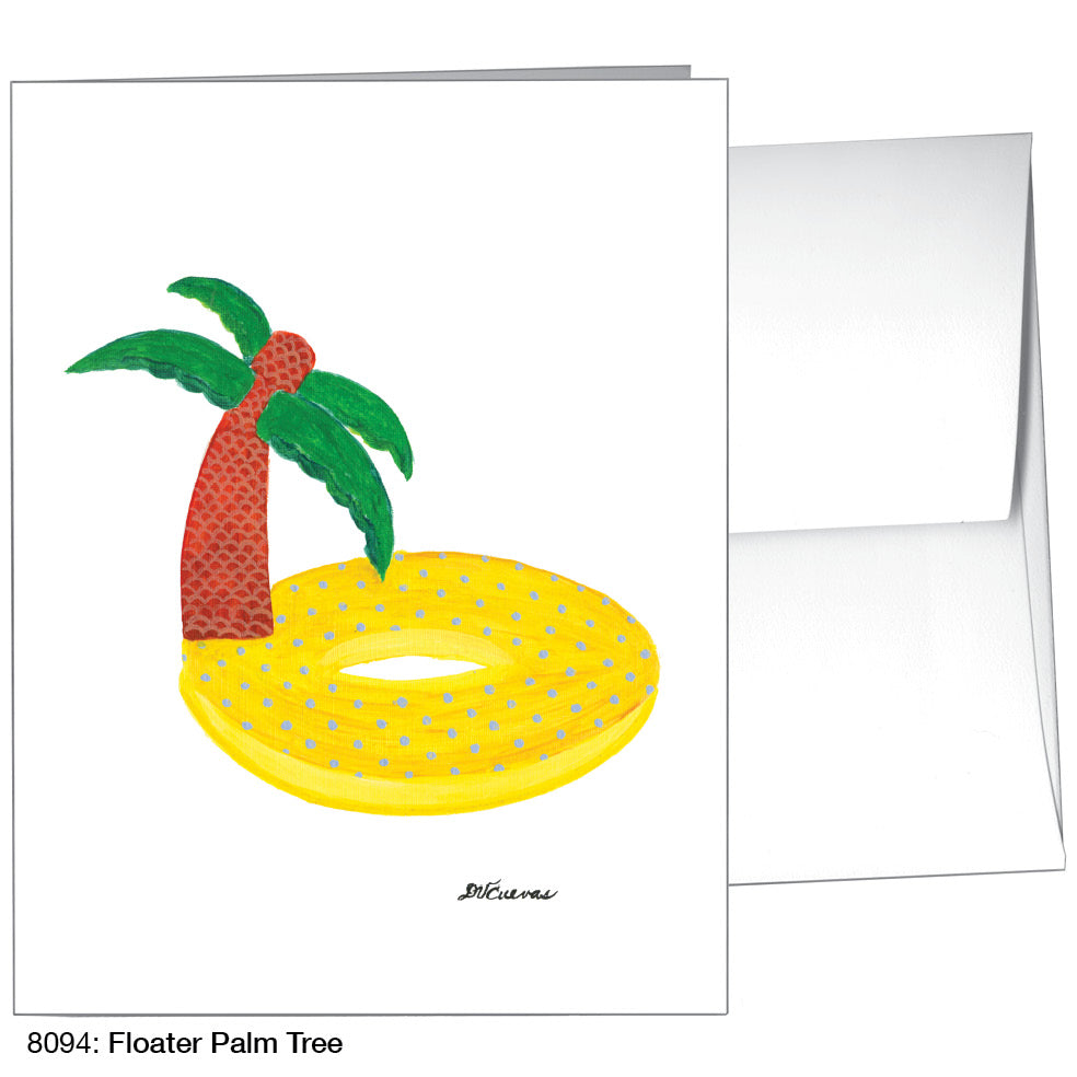 Floater Palm Tree, Greeting Card (8094)