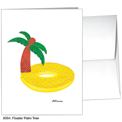 Floater Palm Tree, Greeting Card (8094)