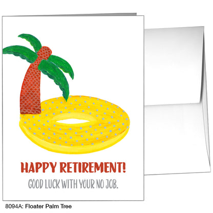 Floater Palm Tree, Greeting Card (8094A)