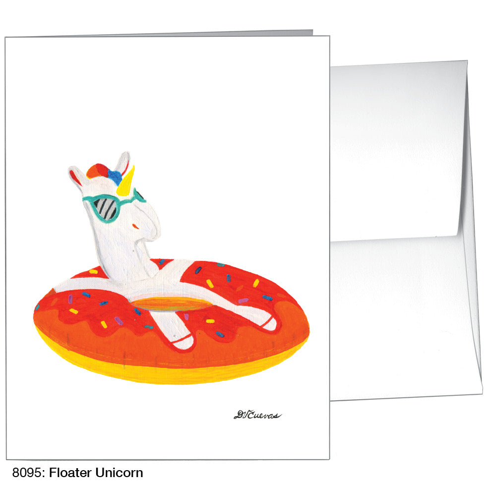 Floater Unicorn, Greeting Card (8095)