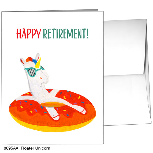 Floater Unicorn, Greeting Card (8095AA)