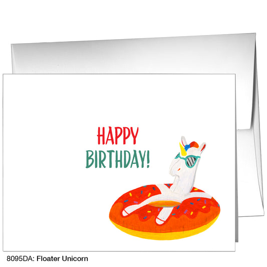 Floater Unicorn, Greeting Card (8095DA)