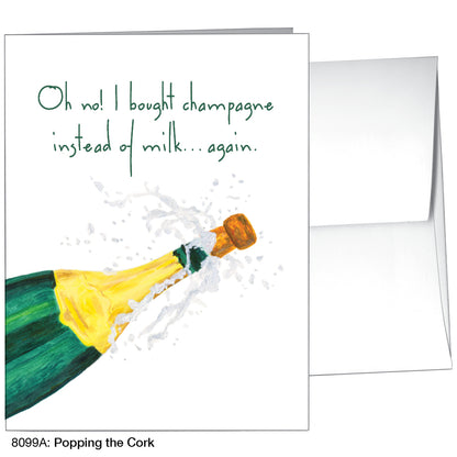 Popping The Cork, Greeting Card (8099A)