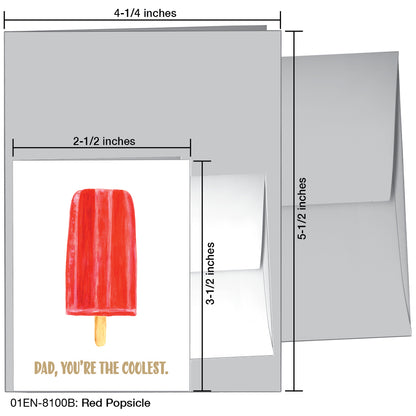 Red Popsicle, Greeting Card (8100B)