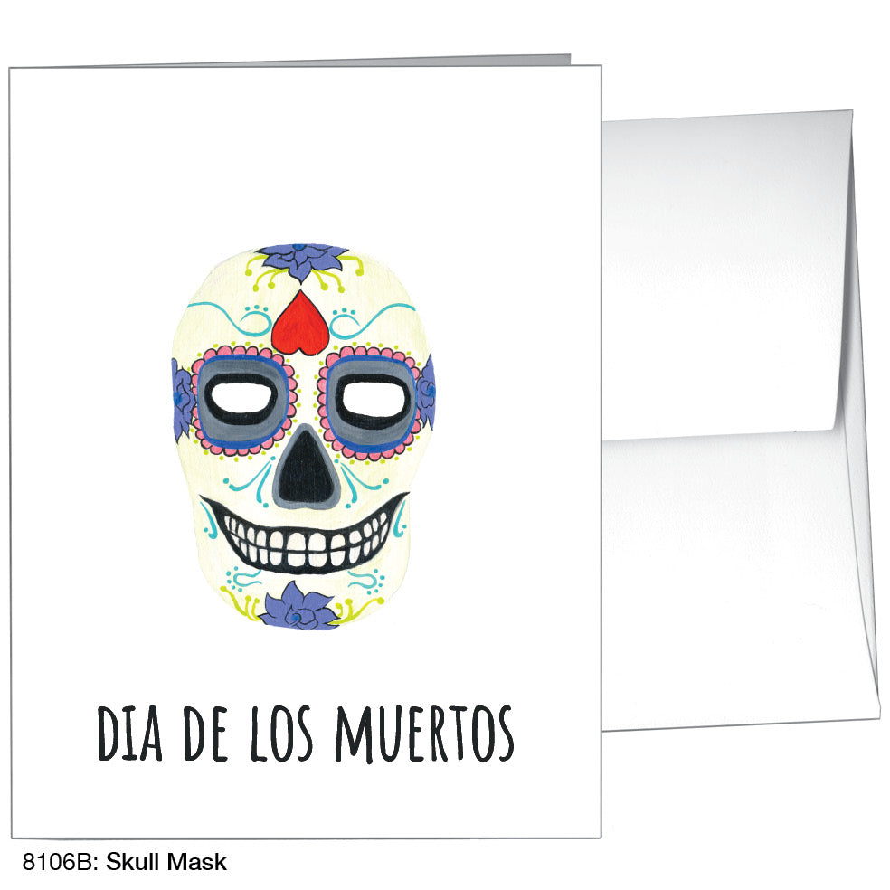 Skull Mask, Greeting Card (8106B)