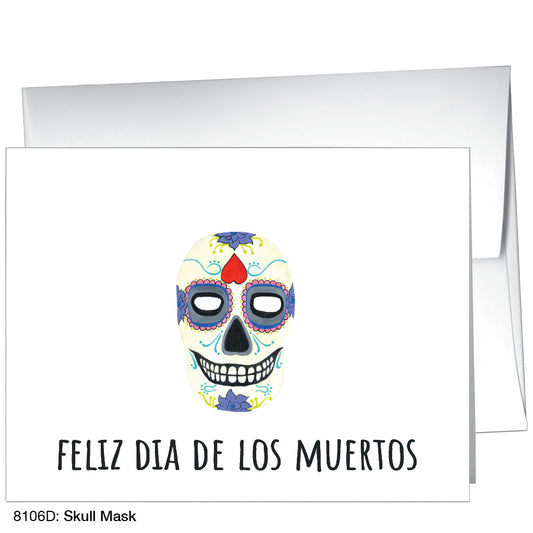 Skull Mask, Greeting Card (8106D)