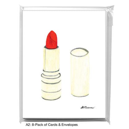 Lipstick, Greeting Card (8107)