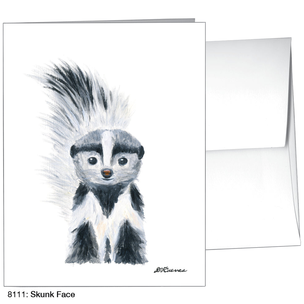 Skunk Face, Greeting Card (8111)