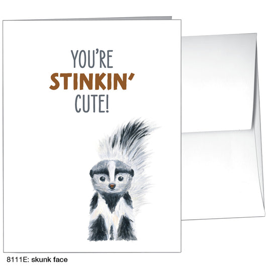 Skunk Face, Greeting Card (8111E)