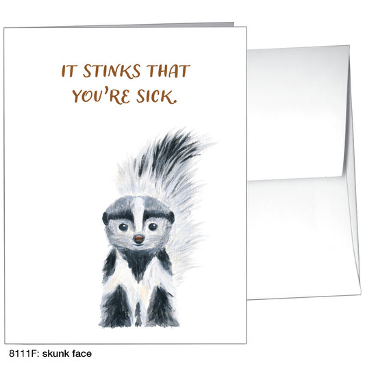 Skunk Face, Greeting Card (8111F)