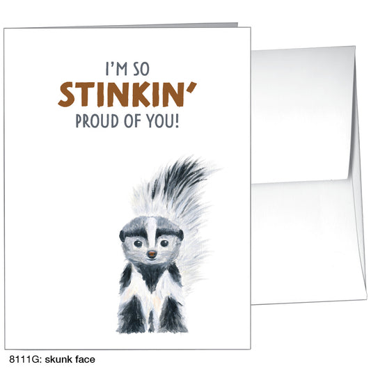 Skunk Face, Greeting Card (8111G)