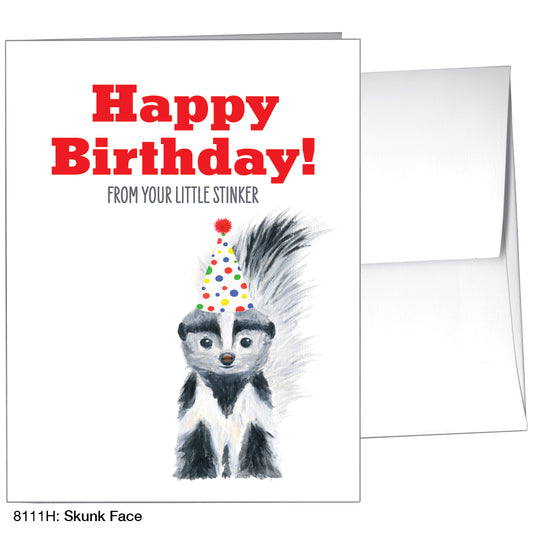 Skunk Face, Greeting Card (8111H)