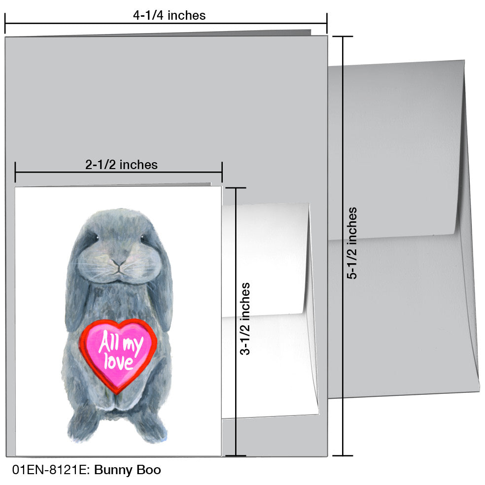 Bunny Boo, Greeting Card (8121E)