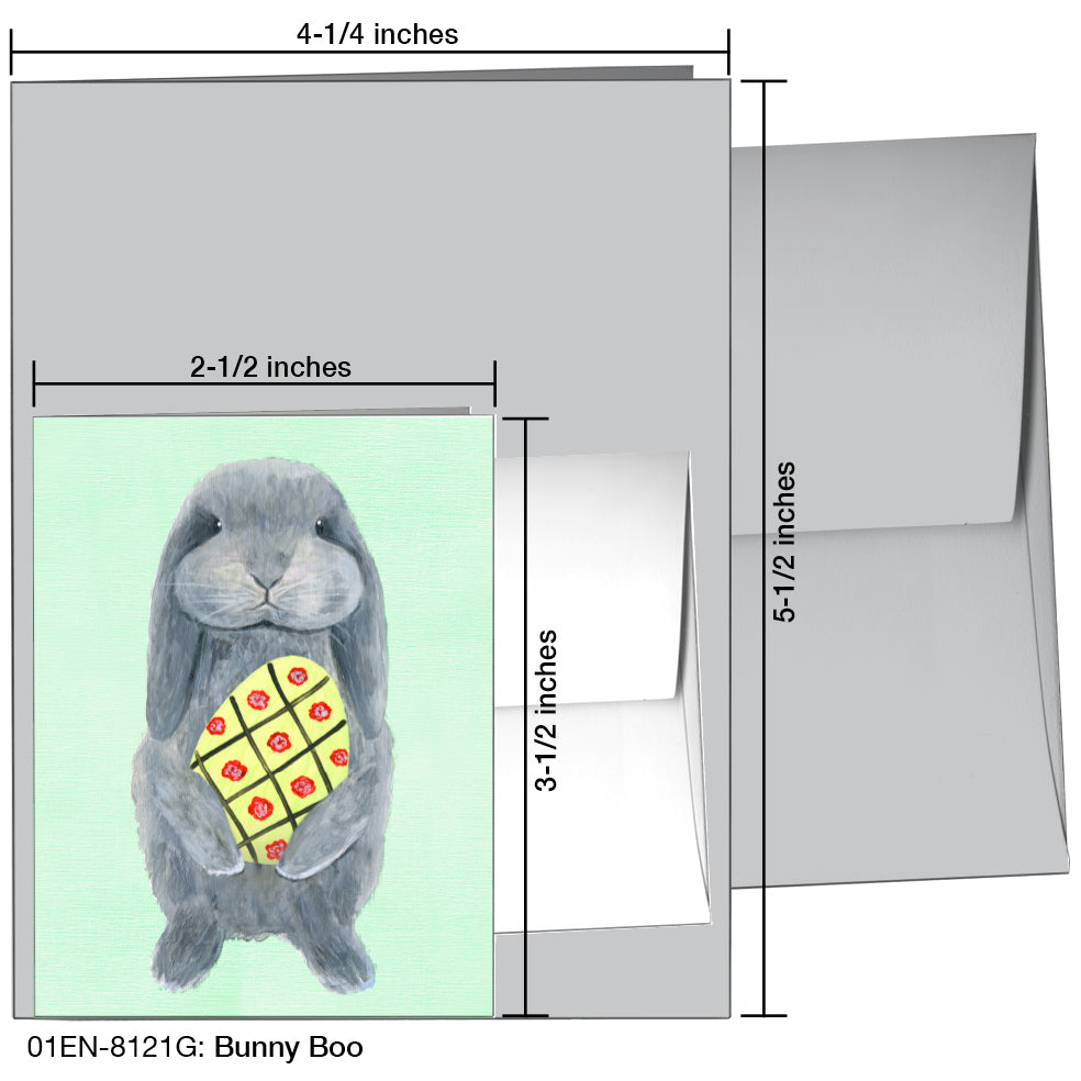 Bunny Boo, Greeting Card (8121G)