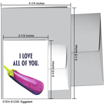 Eggplant, Greeting Card (8122B)