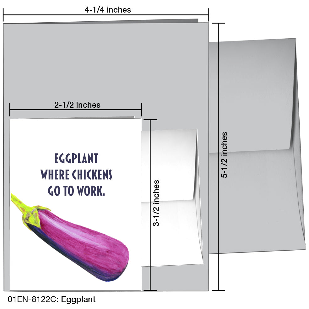 Eggplant, Greeting Card (8122C)