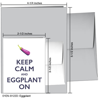 Eggplant, Greeting Card (8122D)