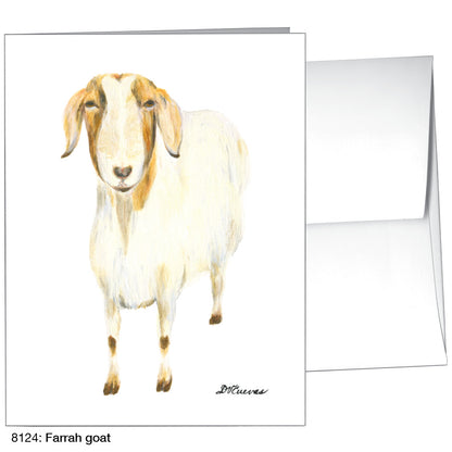 Farrah Goat, Greeting Card (8124)