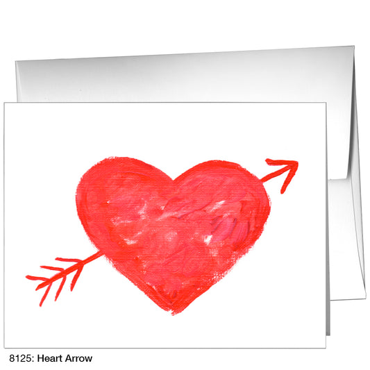 Heart Arrow, Greeting Card (8125)