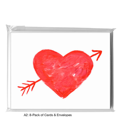Heart Arrow, Greeting Card (8125)