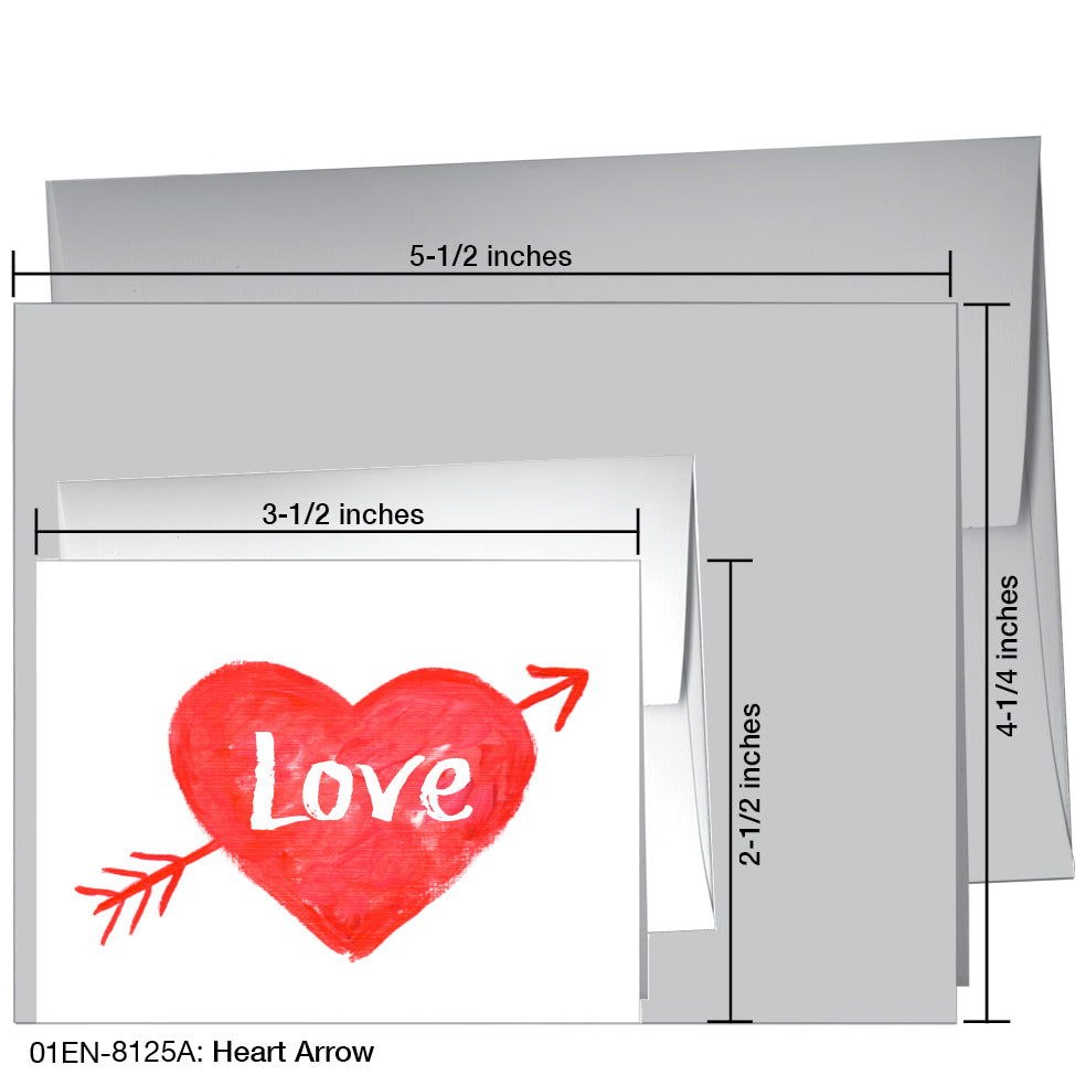 Heart Arrow, Greeting Card (8125A)