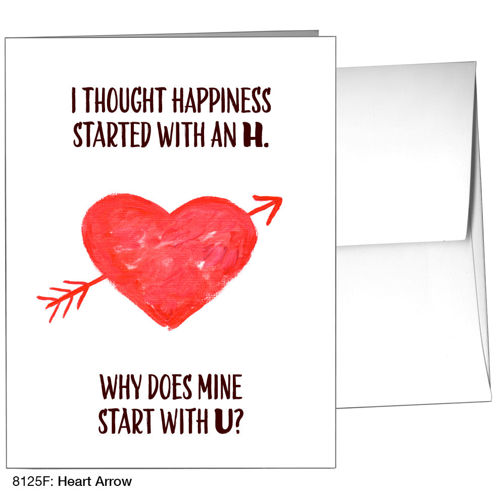 Heart Arrow, Greeting Card (8125F)