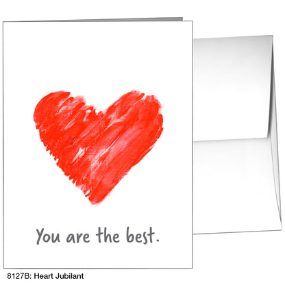 Heart Jubilant, Greeting Card (8127B)
