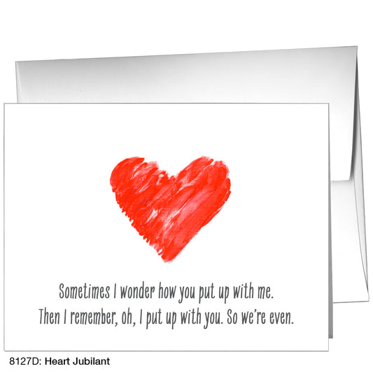 Heart Jubilant, Greeting Card (8127D)