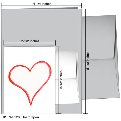 Heart Open, Greeting Card (8128)