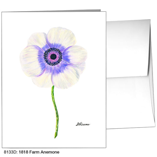 1818 Farm Anemone, Greeting Card (8133D)