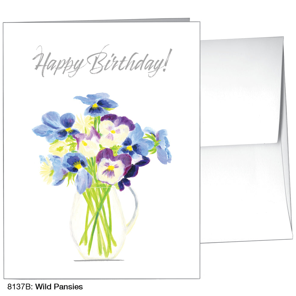 Wild Pansies, Greeting Card (8137B)
