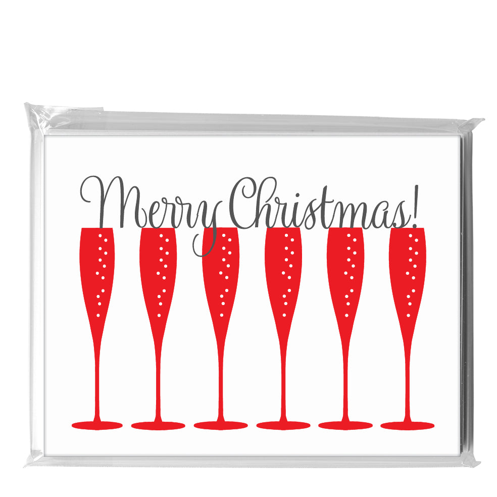 Champagne - Red, Greeting Card (8141CA)