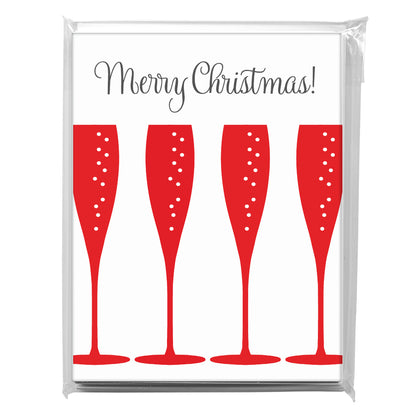 Champagne - Red, Greeting Card (8141C)
