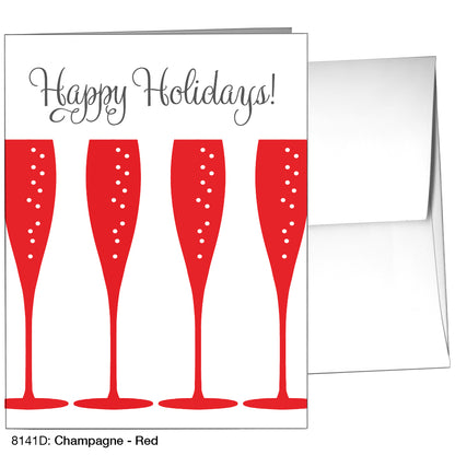 Champagne - Red, Greeting Card (8141D)