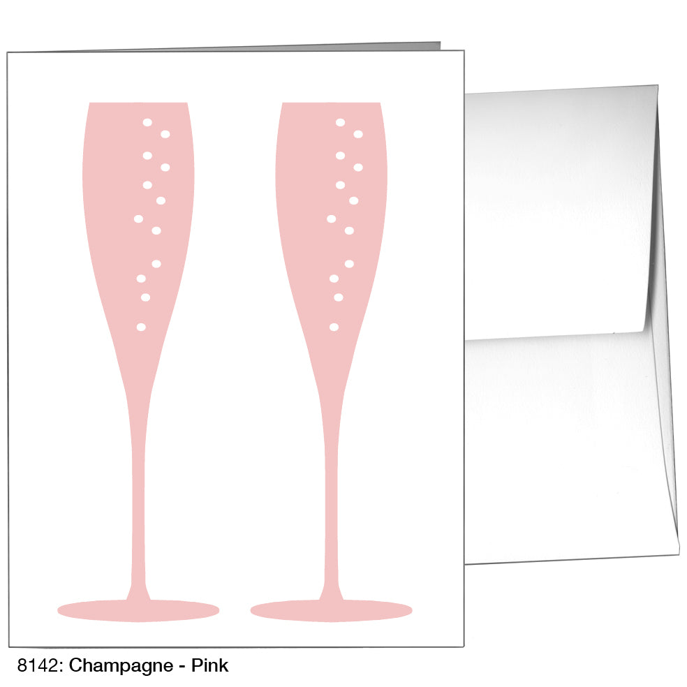 Champagne - Pink, Greeting Card (8142)
