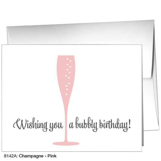 Champagne - Pink, Greeting Card (8142A)
