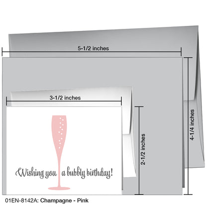 Champagne - Pink, Greeting Card (8142A)