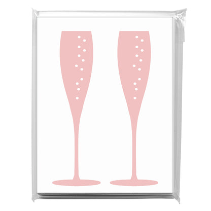 Champagne - Pink, Greeting Card (8142)