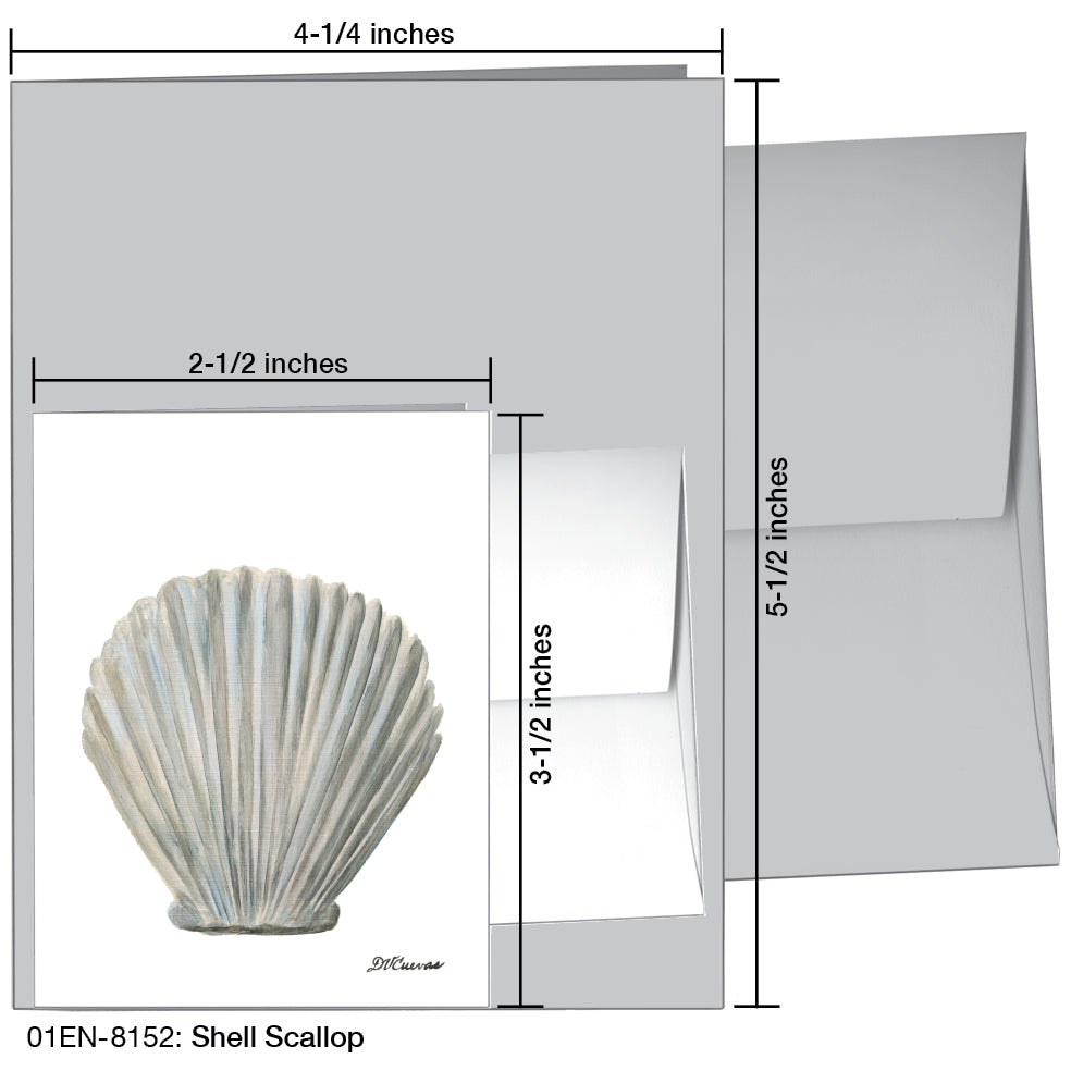 Shell Scallop, Greeting Card (8152)