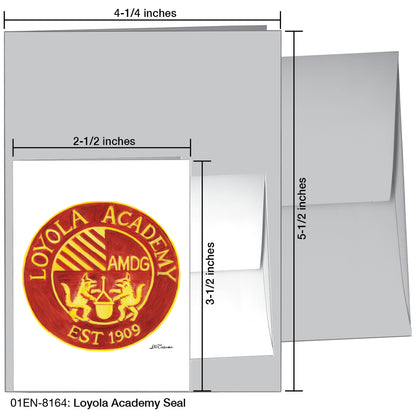 Loyola Academy Seal, Chicago, Greeting Card (8164)