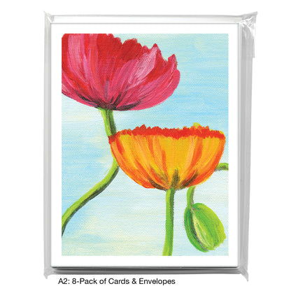 Poppy Square 2, Greeting Card (8195A)