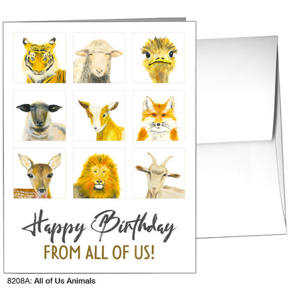 All Of Us Animals, Greeting Card (8208A)