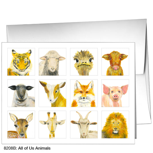 All Of Us Animals, Greeting Card (8208B)